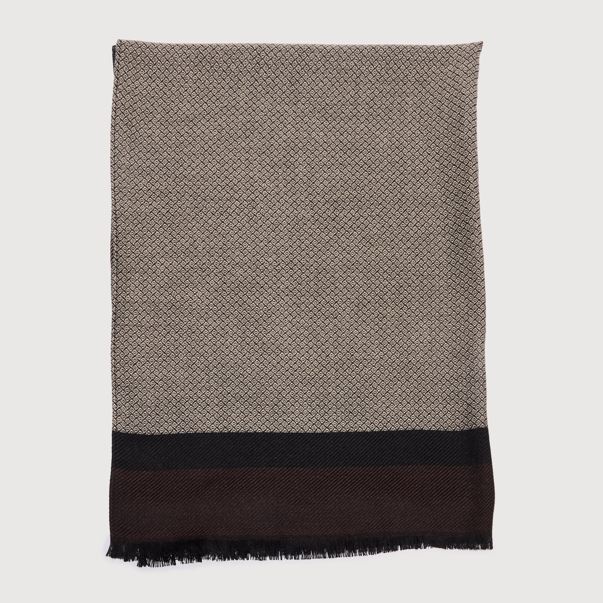 Foulard taupe homme