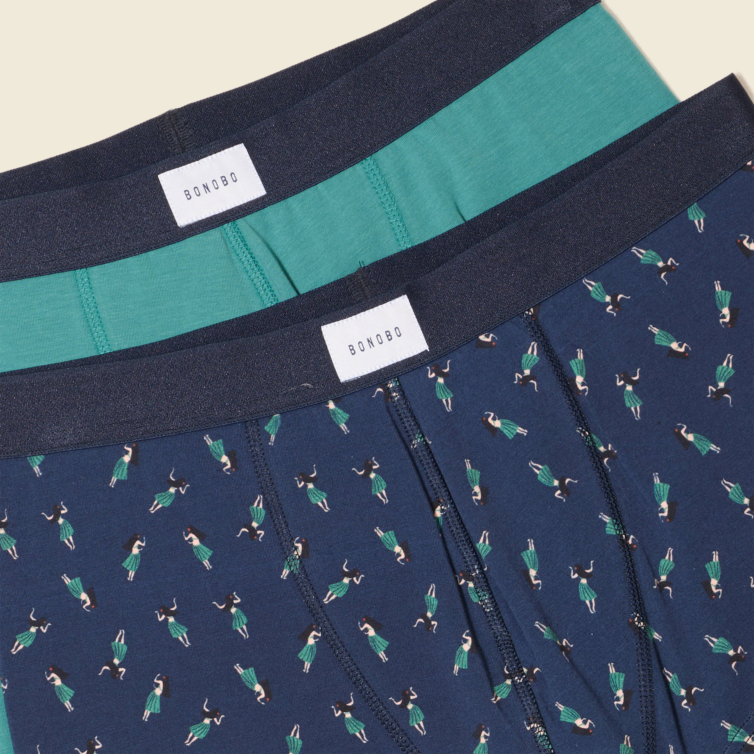 lot 2 boxers vert homme Lot 2 boxers vert homme