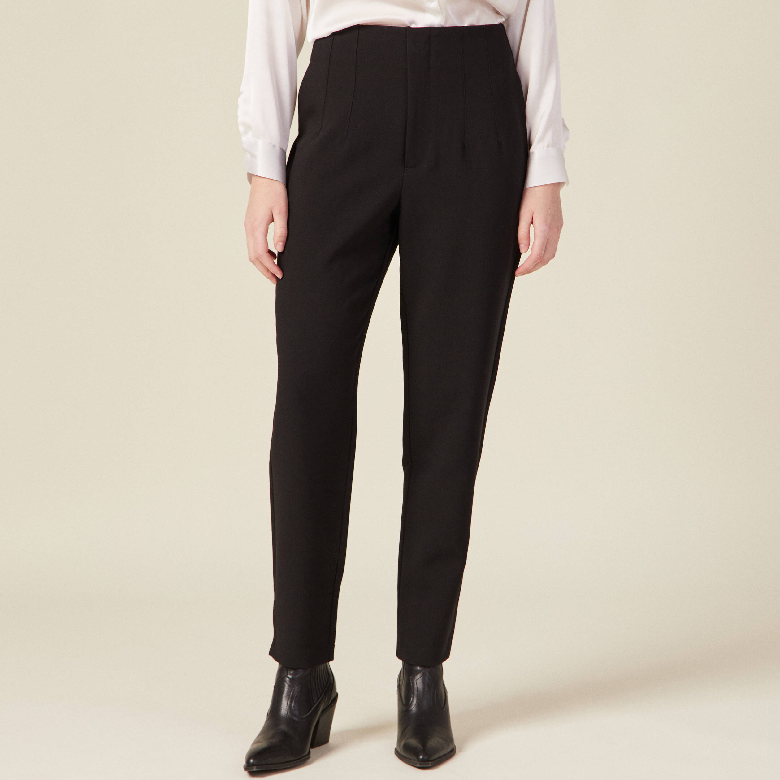 Pantalon clearance cigarette noir