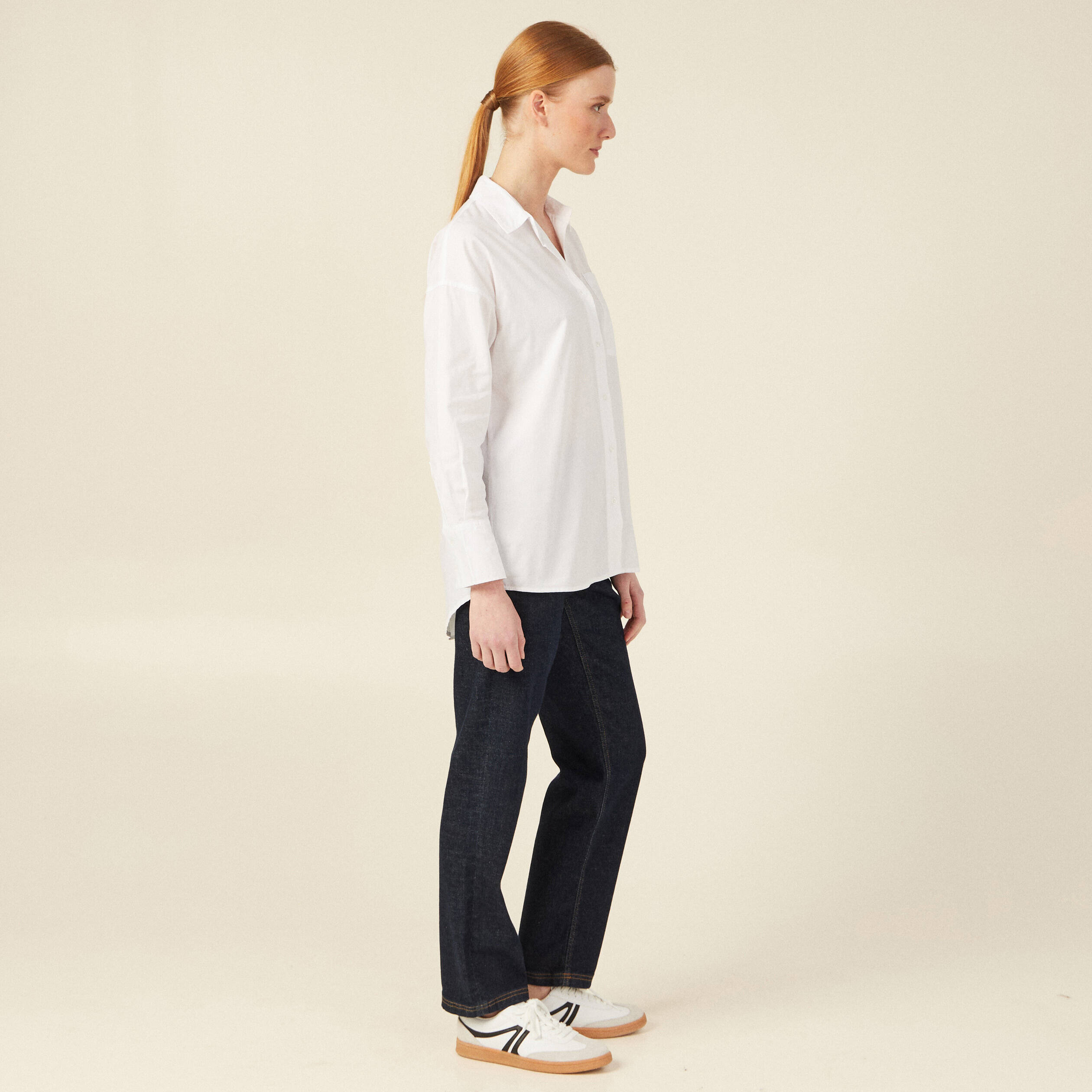 chemise manches longues blanc femme Chemise manches longues blanc femme