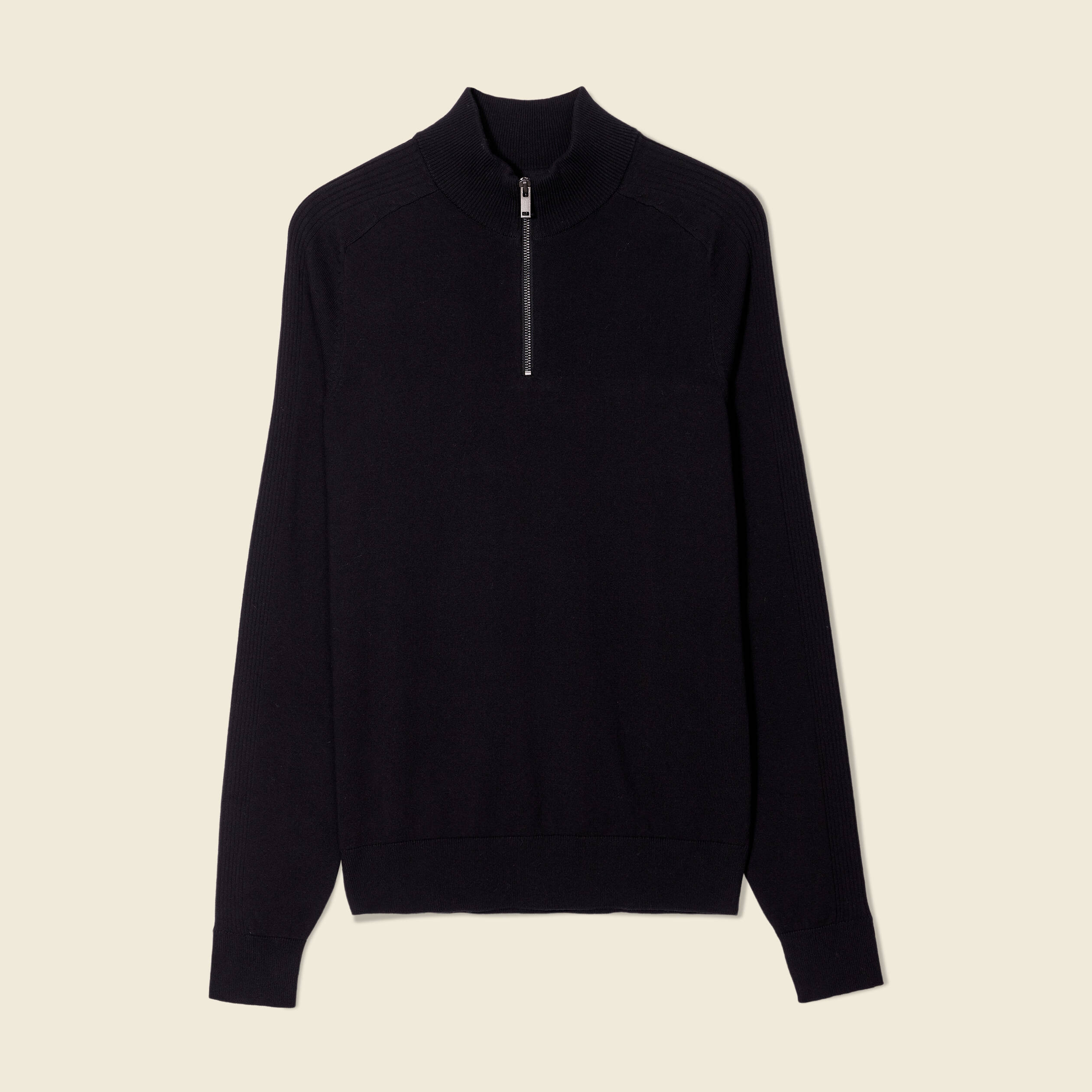 Pull manches longues noir homme