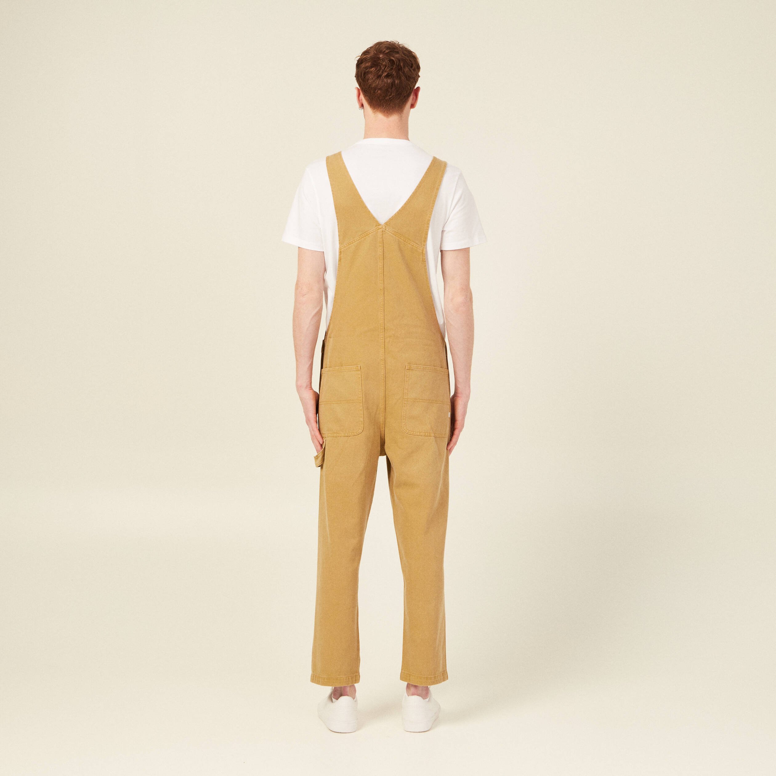 En Jean Salopette Large Homme Salopette Large Beige Homme