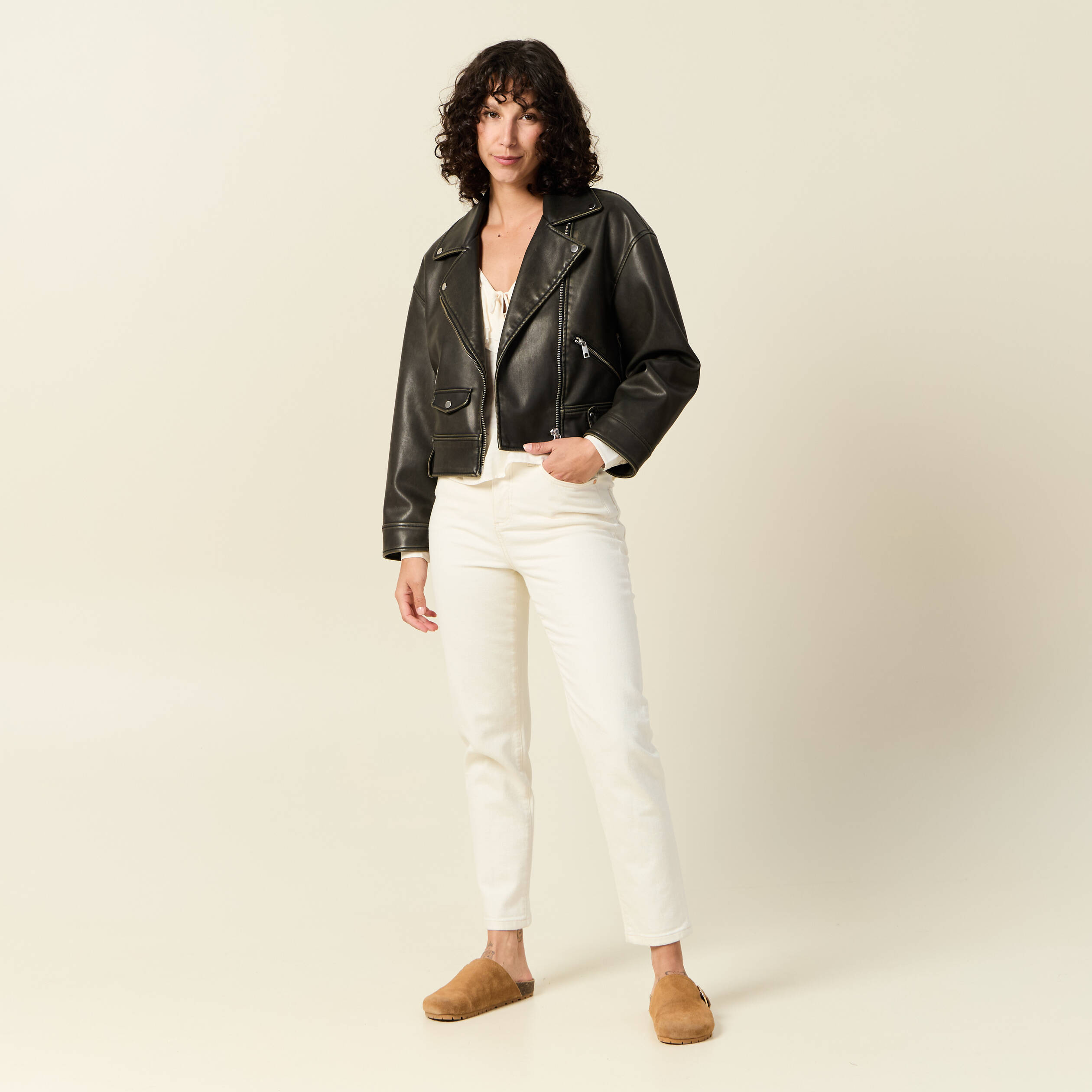 blouse manches longues creme femme Blouse manches longues creme femme