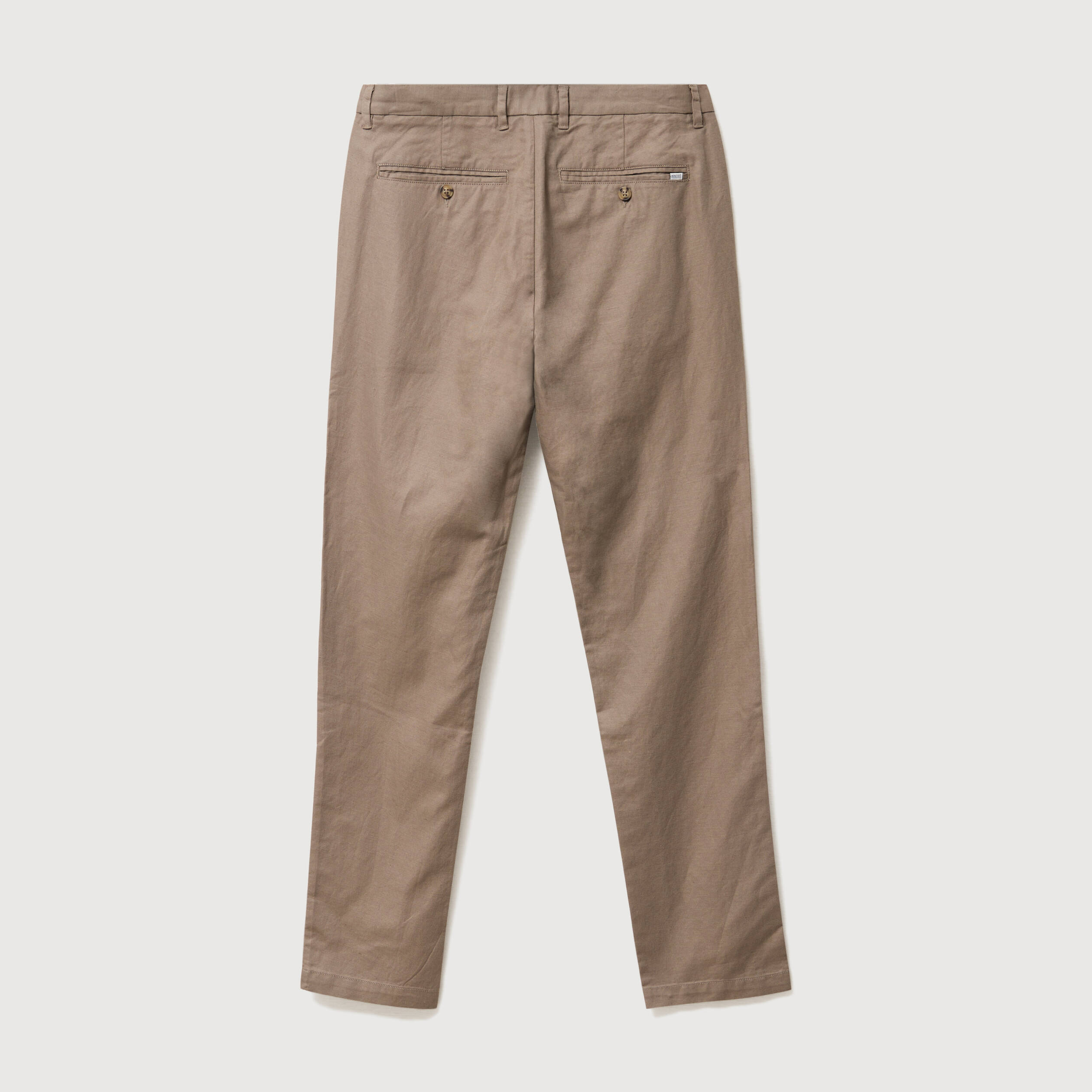 Pantalon chino taupe homme