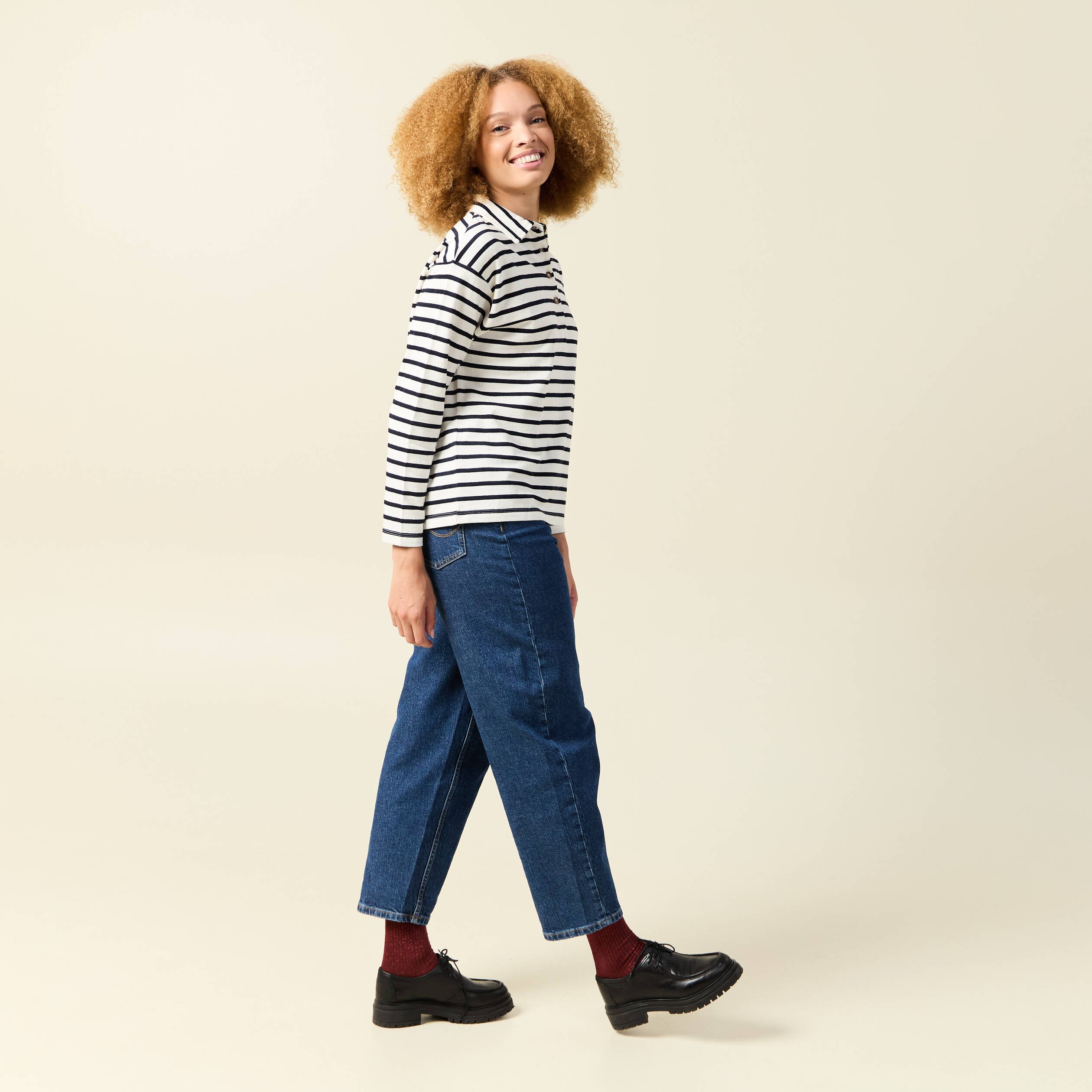 t shirt manches longues ecru femme T-shirt manches longues ecru femme