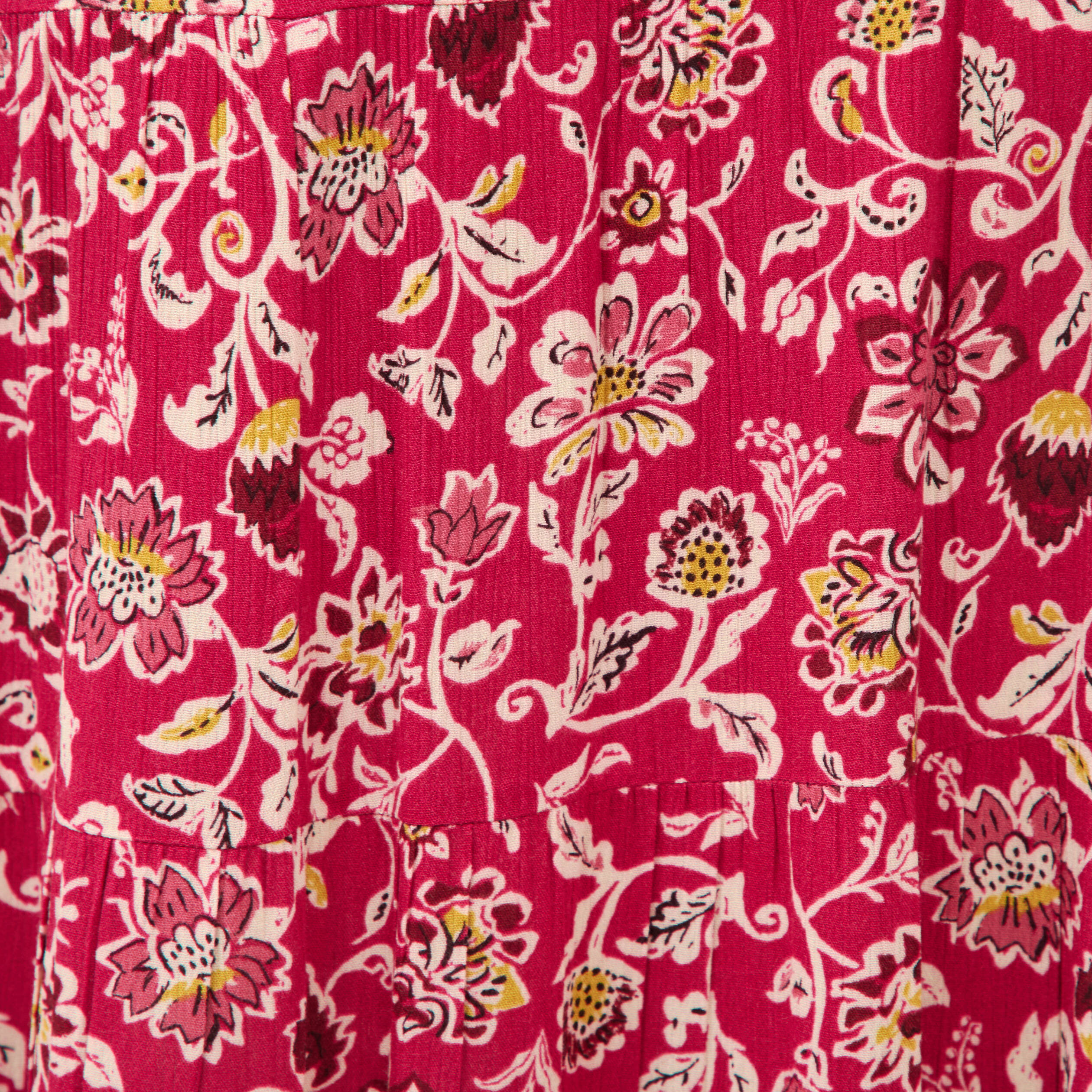 Jupe fluide rouge cerise femme