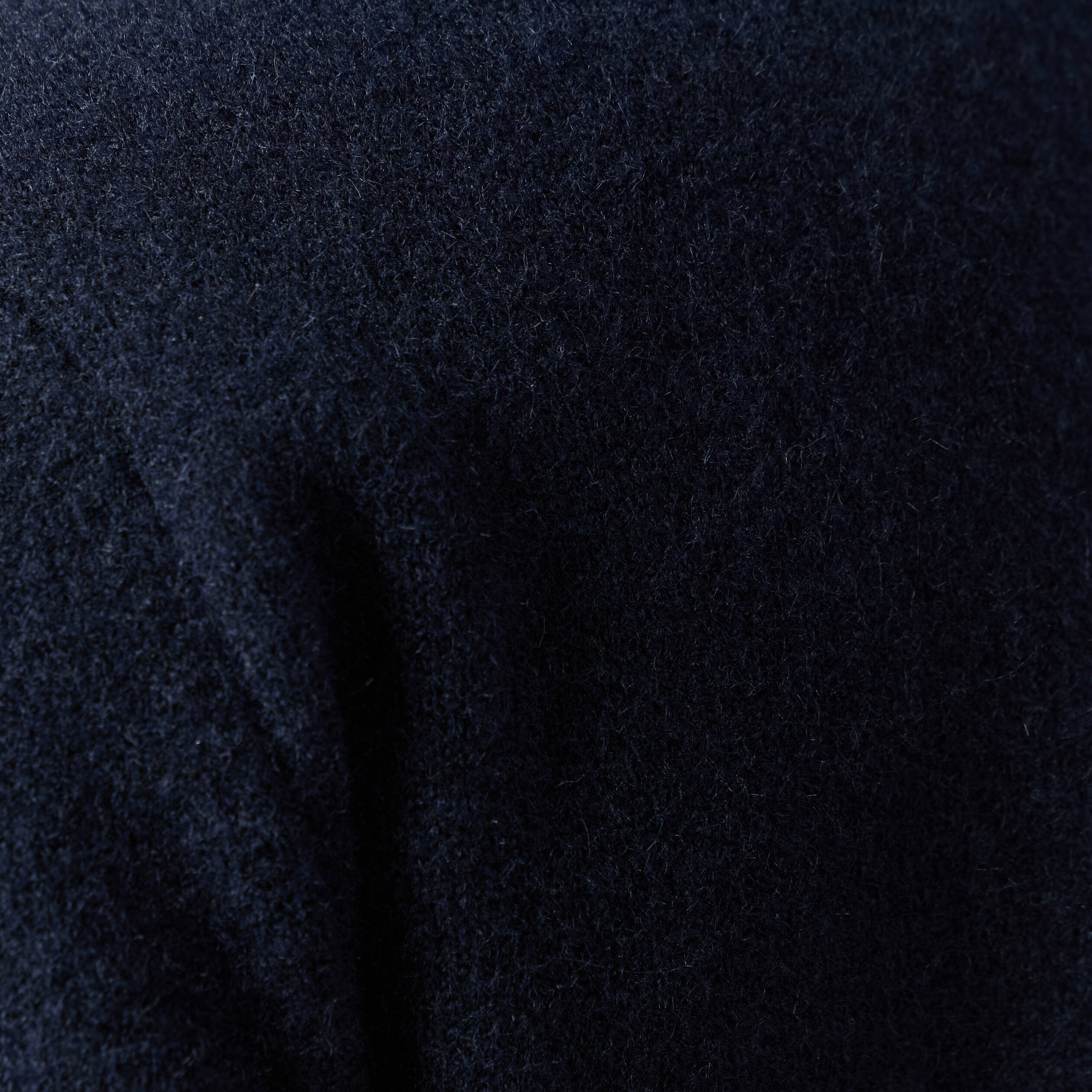 Pull col rond manches longues bleu marine homme