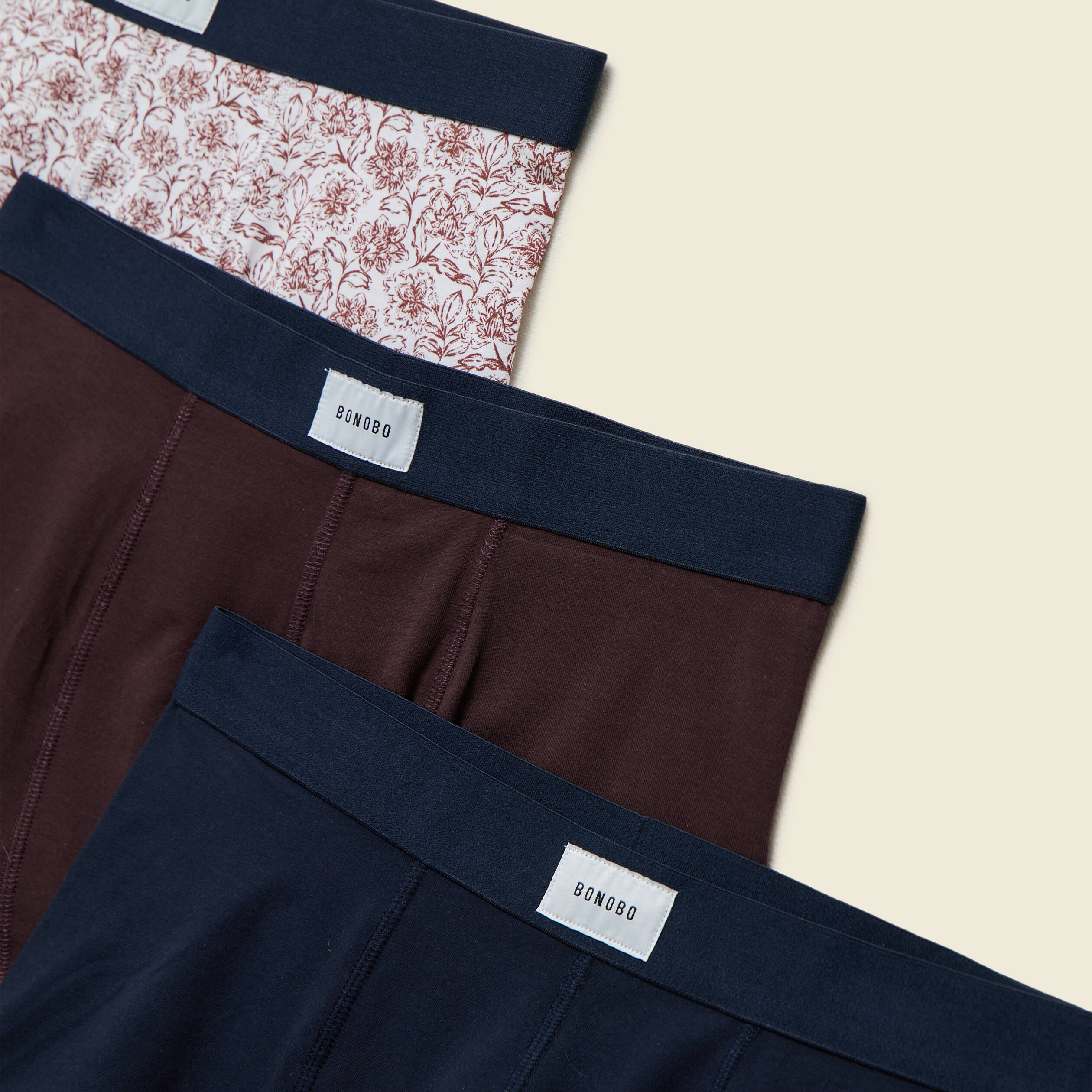Lot de 3 boxers bleu marine homme
