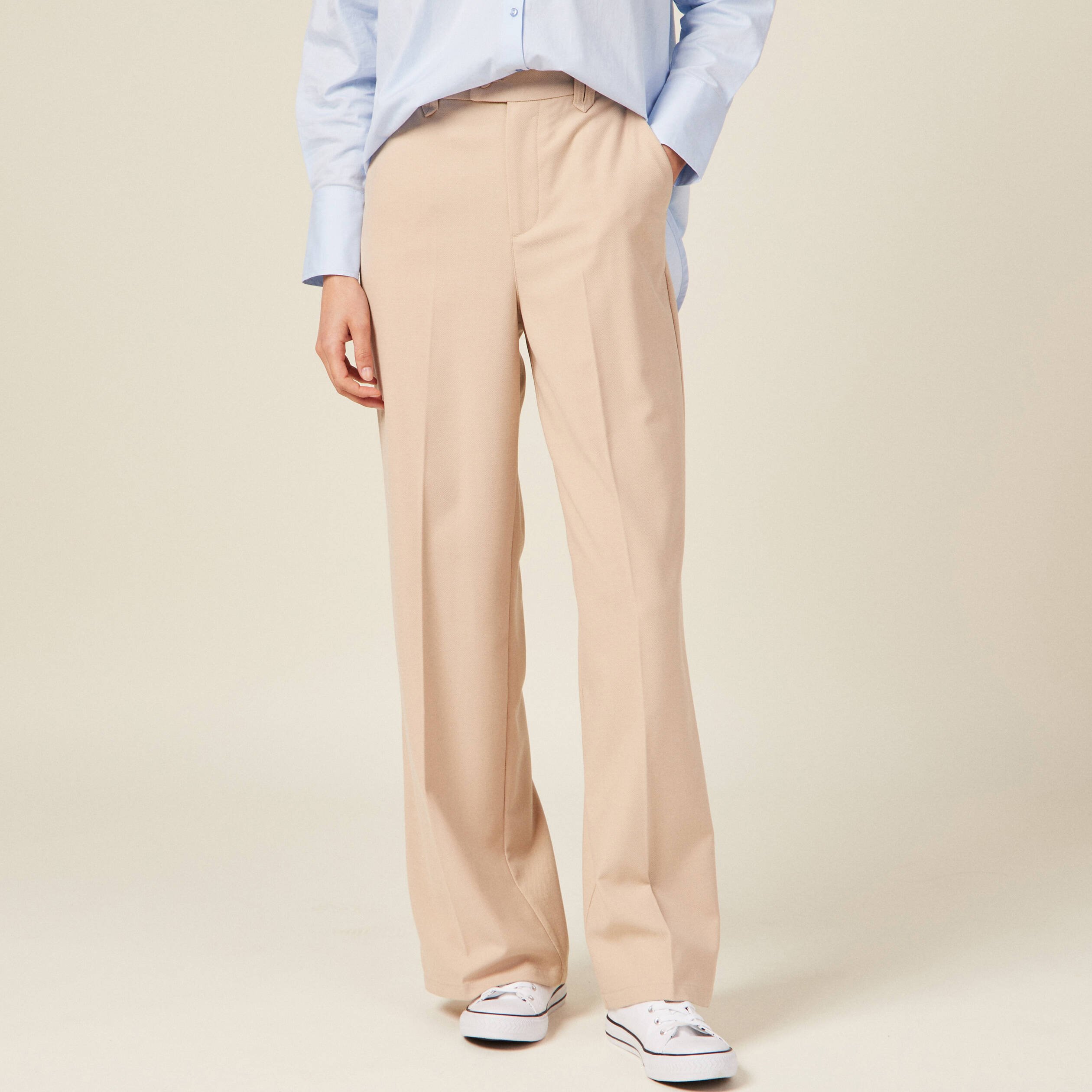 Pantalon large sales à pinces femme