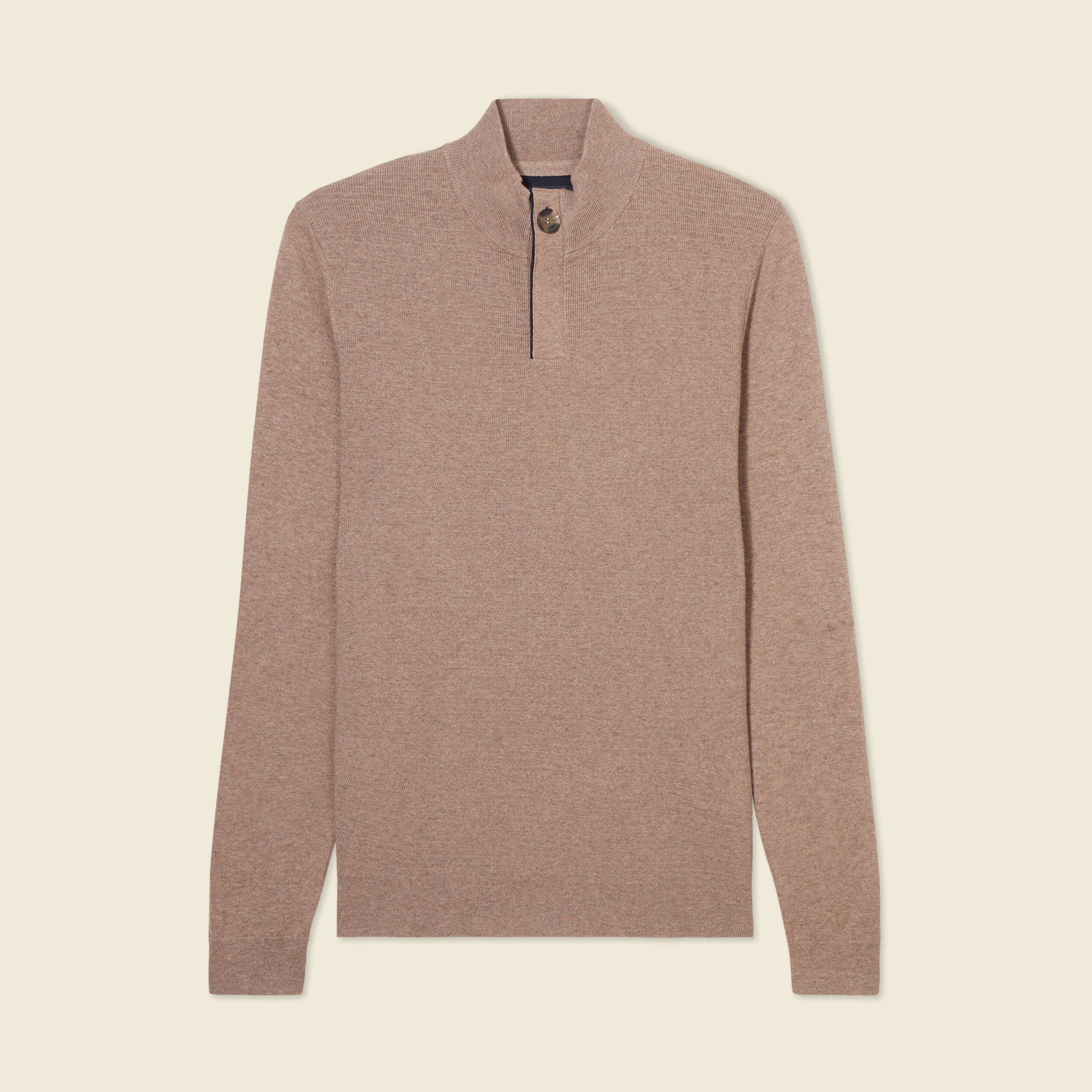 pull manches longues beige homme Pull manches longues beige homme