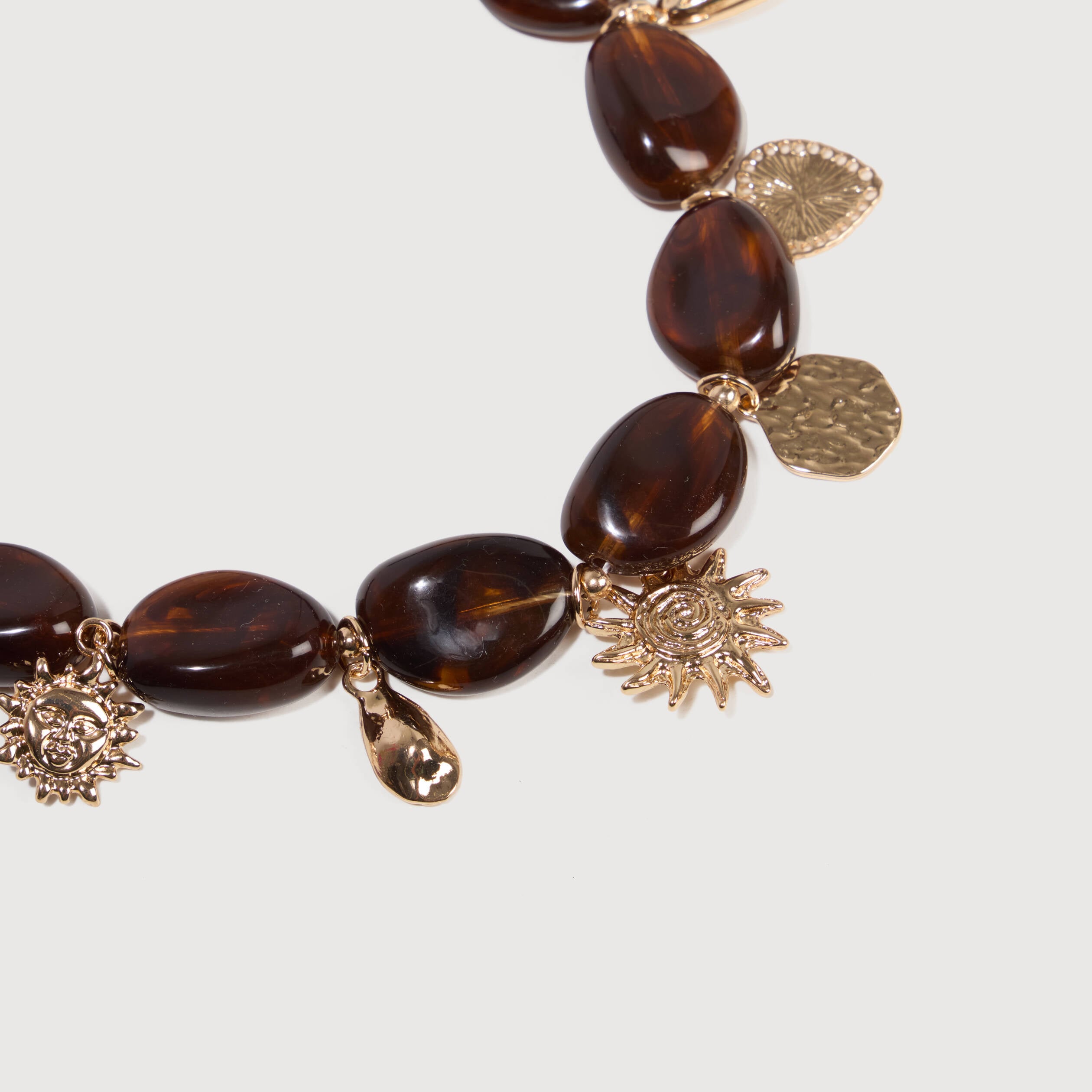 Collier camel femme