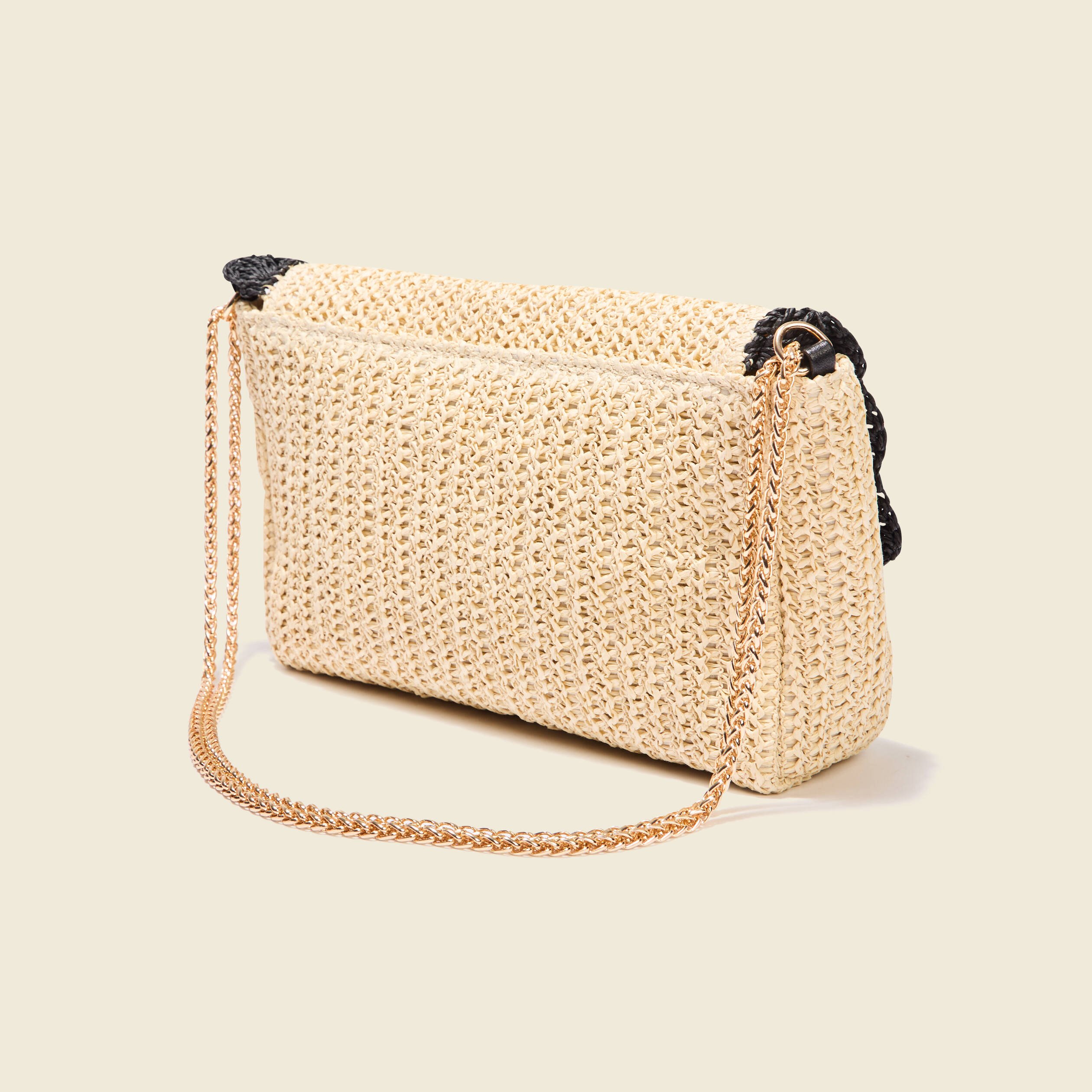 sac tresse sable femme Sac tressé sable femme