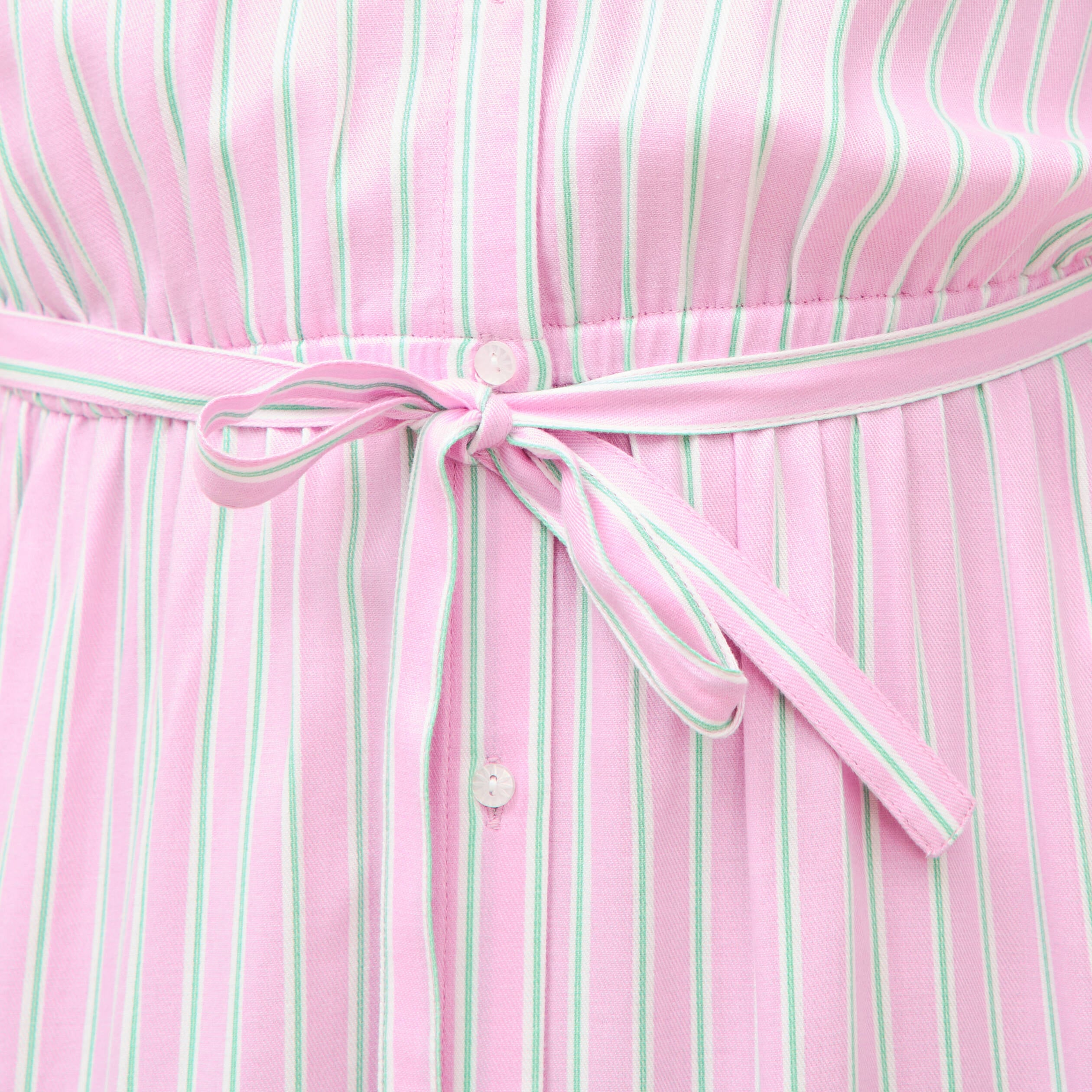 Robe longue &eacute;vas&eacute;e ceintur&eacute;e rose femme