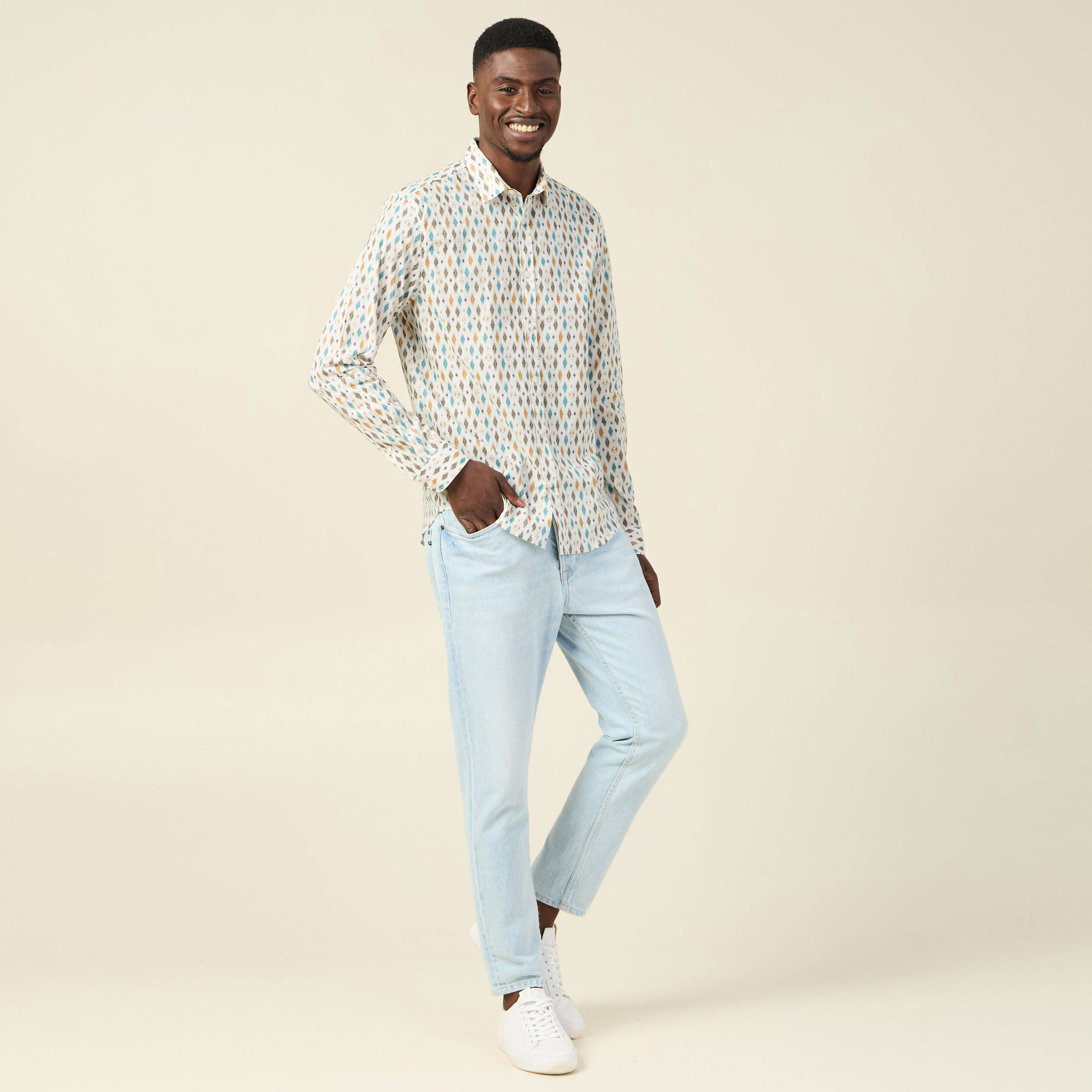 chemise manches longues blanc homme Chemise manches longues blanc homme