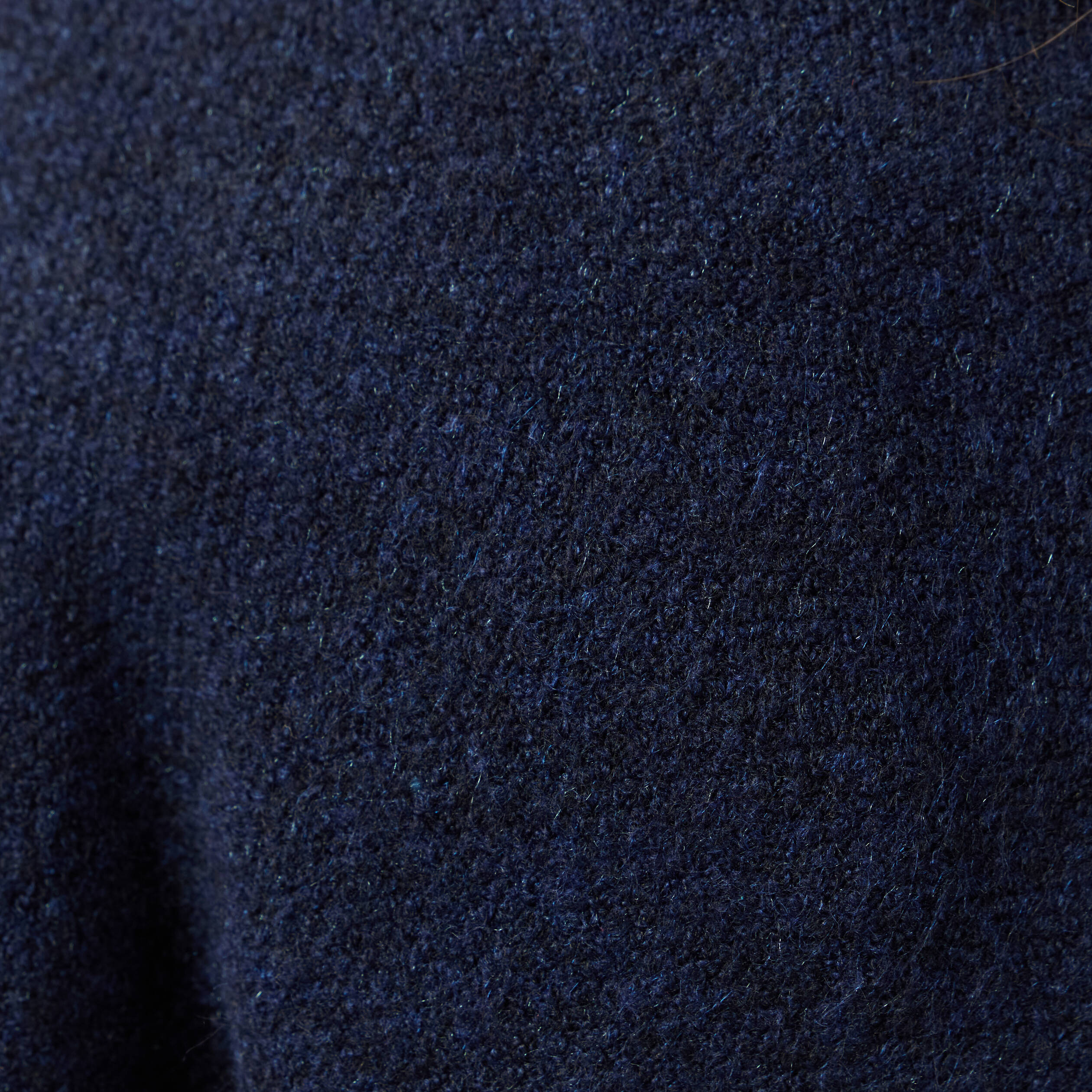 Pull manches longues bleu marine femme