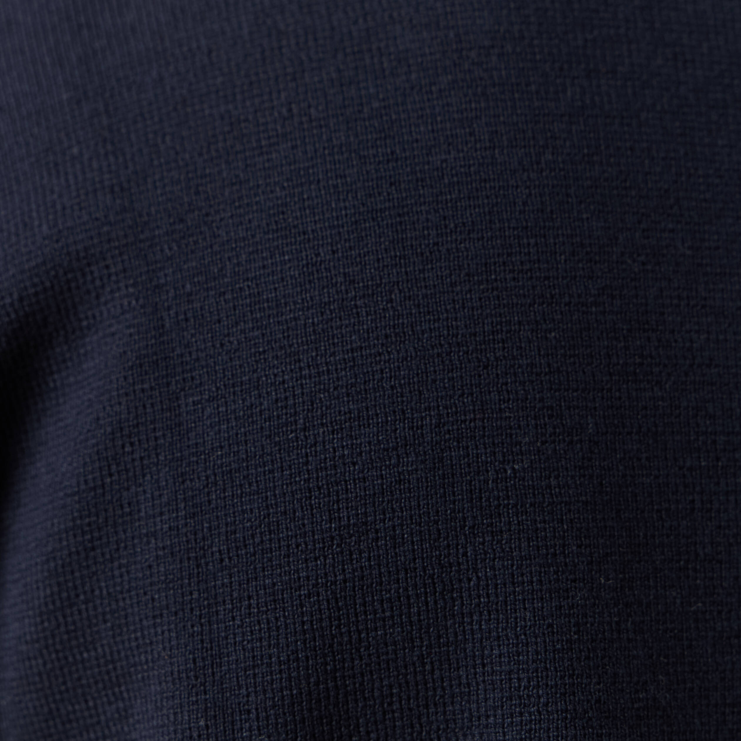 Gilet manches longues zipp&eacute; bleu marine homme