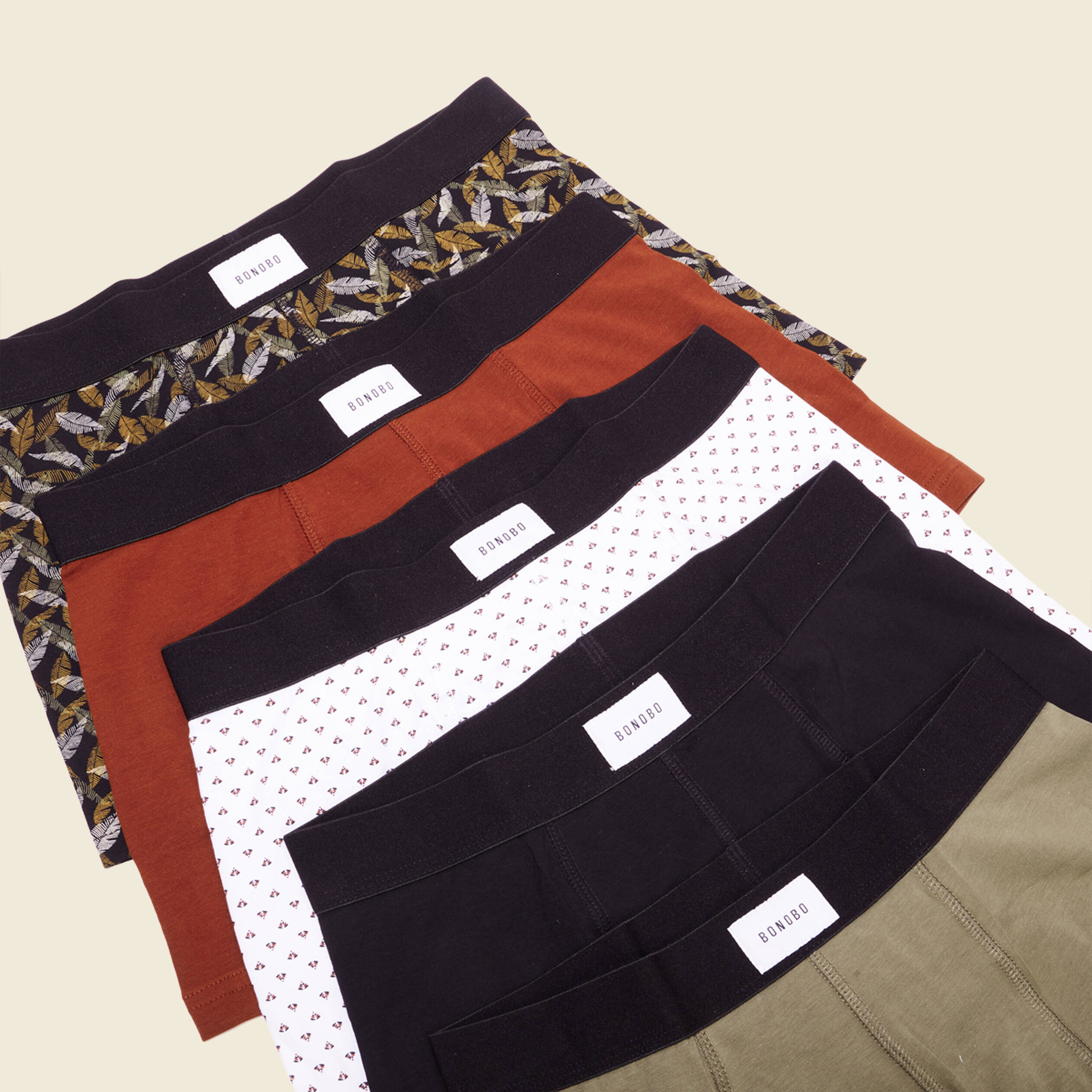 Lot 5 boxers noir homme
