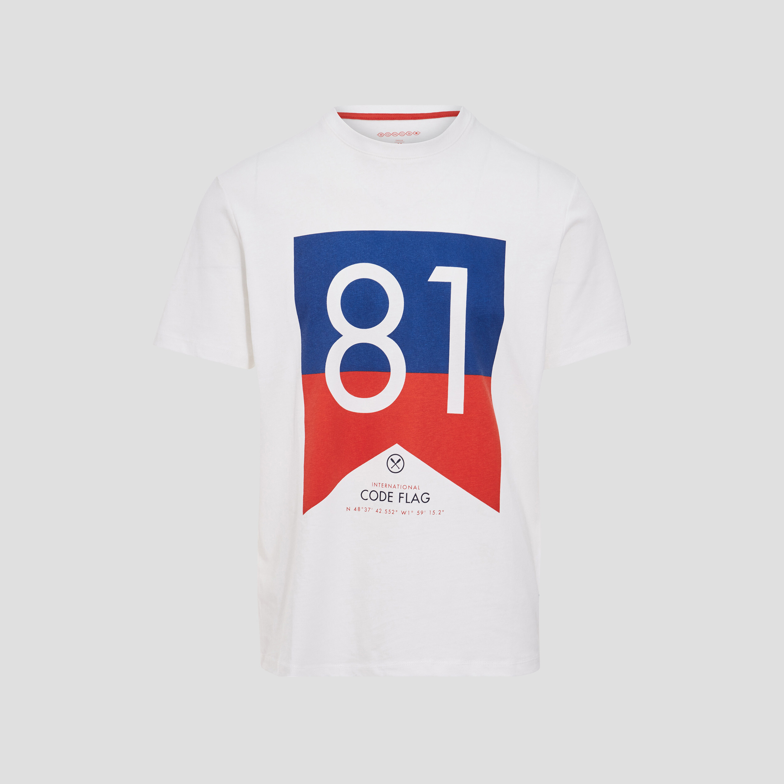 T-shirt manches courtes ecru homme