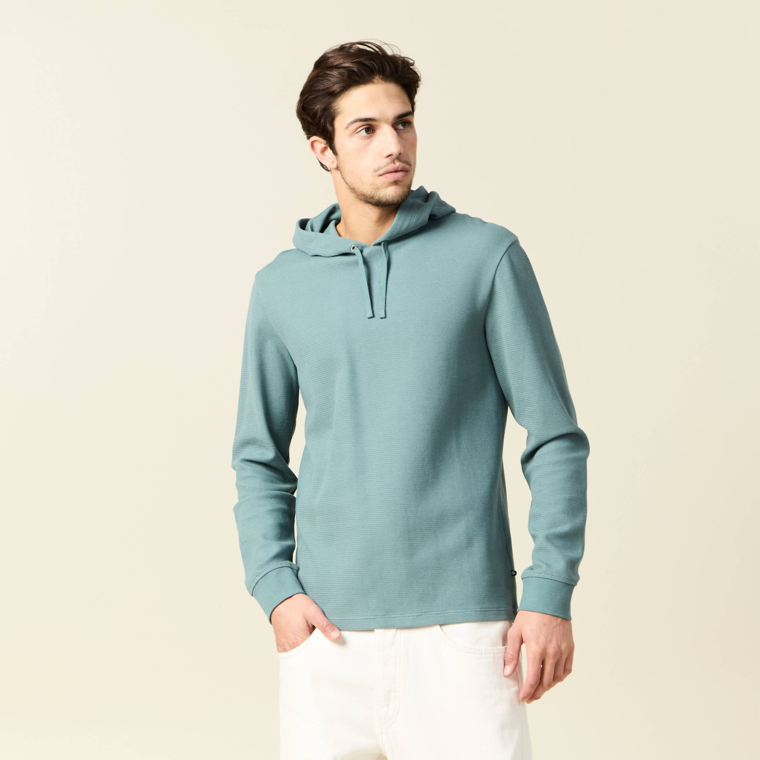t shirt a capuche vert fonce homme T-shirt à capuche vert foncé homme