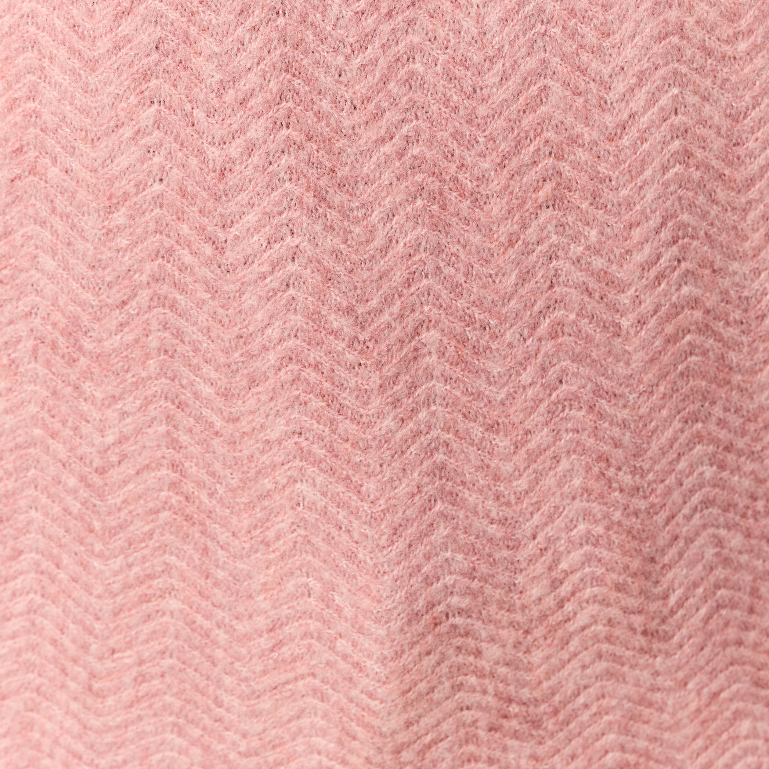 Pull manches longues rose pastel femme