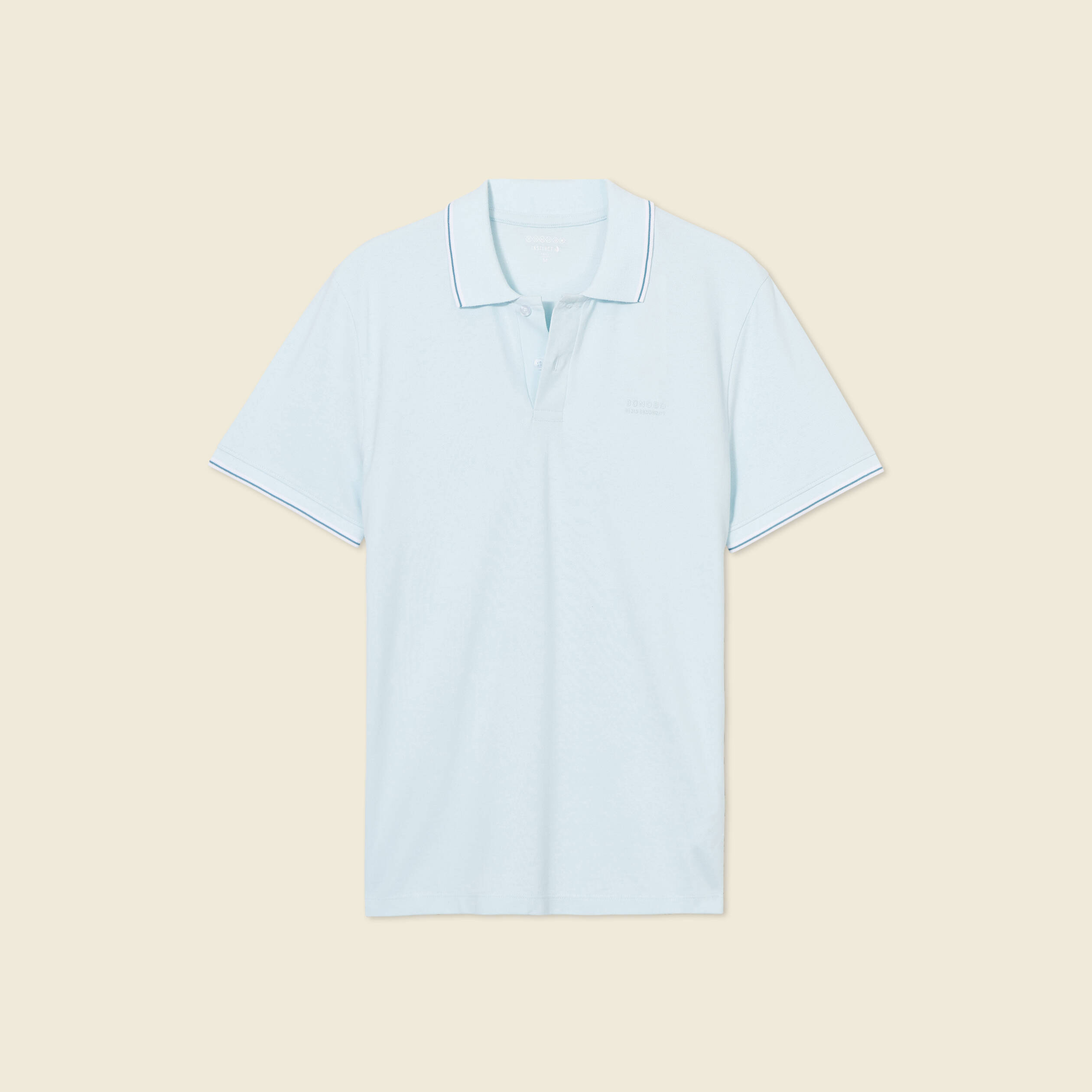polo eco responsable bleu clair homme Polo éco-responsable bleu clair homme