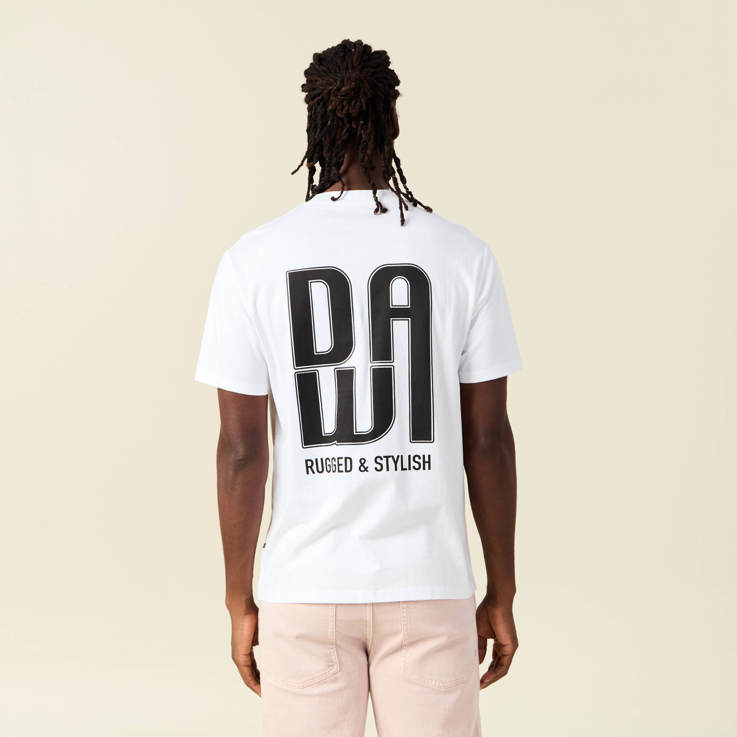 T-shirt manches courtes blanc homme